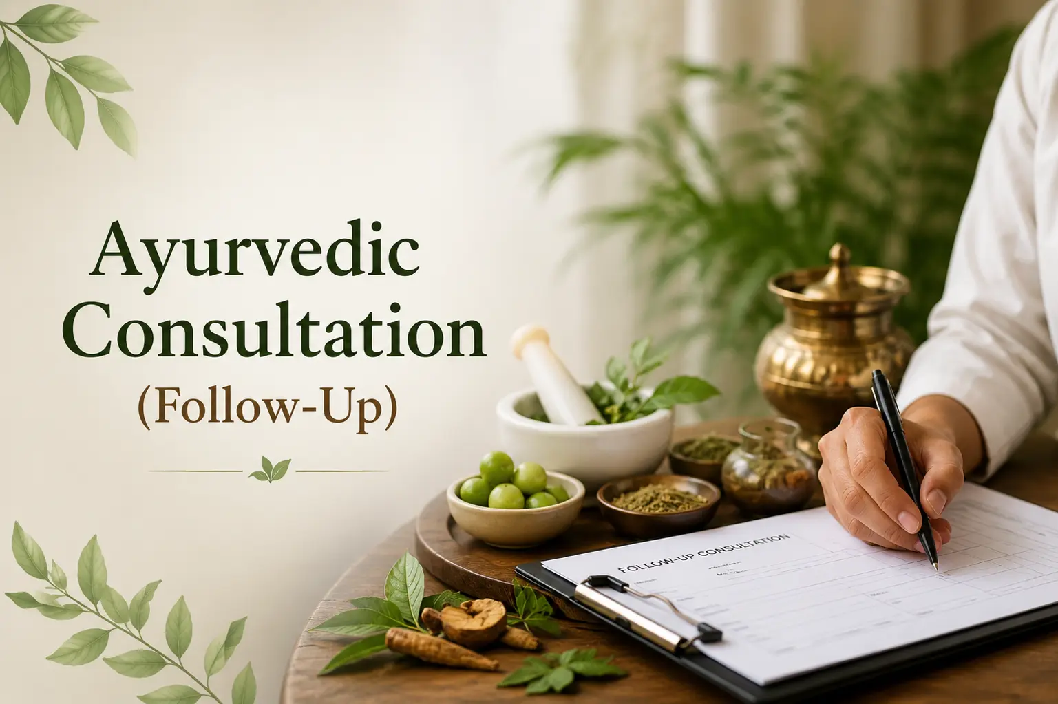 Man getting ayurvedic treatment
